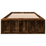 vidaXL Cadre de lit sans matelas chêne fumé 90x200 cm