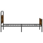 vidaXL Cadre de lit sans matelas 90x200cm chêne sonoma bois ingénierie