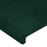 vidaXL Tête de lit Vert foncé 80x5x78/88 cm Velours
