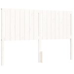 vidaXL Cadre de lit avec tête de lit blanc 160x200 cm bois massif