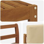 vidaXL Ensemble de canapés d'extérieur 6 Pièces Naturel et Beige