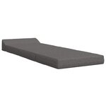 vidaXL Canapé-lit pliable Gris clair 200 x 70 x 10 cm Tissu