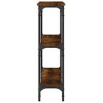 vidaXL Table console chêne fumé 100x22 5x75 cm bois d'ingénierie