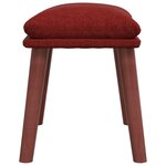 vidaXL Repose-pied Rouge 45x29 5x35 cm Tissu