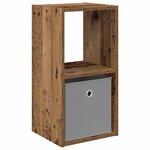 vidaXL Table de chevet Bois ancien 30 5 x 27 x 59 5 cm
