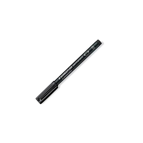 Marqueur permanent 'lumocolor 314b' large 1-2 5 mm noir staedtler