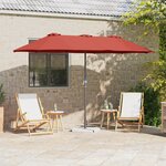 vidaXL Parasol de jardin Couleur terre cuite 380 x 196 x 235 cm
