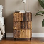 vidaXL Cabinet de chevet Bois ancien 43 x 41 x 68 cm Bois d'ingénierie
