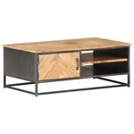 vidaXL Table basse 90x50x35 cm Bois d'acacia massif