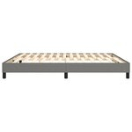 vidaXL Cadre de lit sans matelas gris foncé 160x200 cm tissu