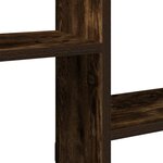 vidaXL Étagère cube murale 5 compartiments chêne fumé bois ingénierie
