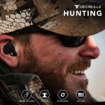 Bouchons d'oreilles moulés sur-mesure decibullz - noir