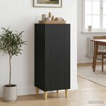 vidaXL Buffet Noir 33 x 34 5 x 90 cm Bois d'ingénierie