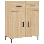 vidaXL Buffet chêne sonoma 69 5x34x90 cm bois d'ingénierie