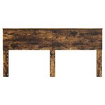 vidaXL Tête de lit Chêne fumé 180 cm Bois d'ingénierie