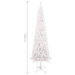 vidaXL Sapin de Noël étroit Blanc 180 cm