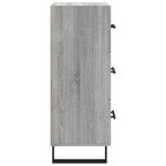 vidaXL Buffet Sonoma gris 34 5x34x90 cm Bois d'ingénierie