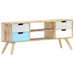 vidaXL Meuble TV 110x35x48 cm Bois de manguier massif