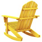 vidaXL Chaise à bascule de jardin Adirondack bois de sapin jaune