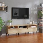vidaXL Meuble TV chêne sonoma 150x30x44 5 cm bois d'ingénierie