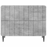 vidaXL Cabinet de chevet avec tiroir Gris béton 62 x 34 5 x 49 5 cm