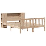 vidaXL Lit bibliothèque sans matelas 140x190 cm bois de pin massif