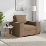vidaXL Canapé Fauteuil Marron 100x78x84 cm Tissu