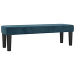 vidaXL Sommier à lattes de lit et matelas Bleu foncé 160x200cm Velours