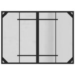 vidaXL Ensemble de meubles d'extérieur 5 Pièces Anthracite Fer et Acier