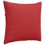 vidaXL Coussins de canapé 2 Pièces Rouge 45 x 45 cm tissu