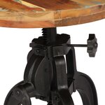 vidaXL Table d'appoint 45x (45-62) cm Bois de récupération et fonte