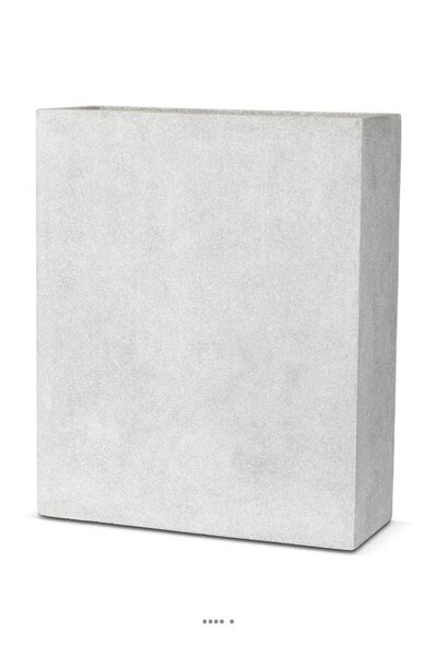 Bac en pures fibres mora ext. Claustra l 88 x 36 x h100 cm gris clair - dimhaut: h 100 cm - couleur: gris ciment