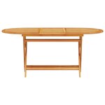Set de jardin 7 pièces en bois d'acacia