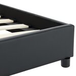 vidaXL Cadre de lit sans matelas noir similicuir 90x200 cm