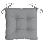 vidaXL Coussins de chaise 6 Pièces gris 40x40x7 cm tissu oxford