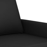 vidaXL Ensemble de canapés 3 Pièces avec coussins Noir Velours