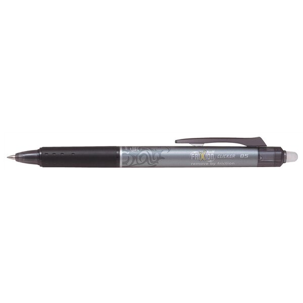 Stylo roller rétractable Frixion Ball Clicker 0 50 mm Noir PILOT