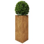 vidaXL Jardinières 2 Pièces triangulaire 40x34 5x70 cm acier corten