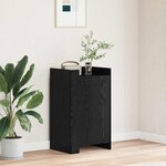 vidaXL Buffet Chêne noir 45 x 35 x 75 cm Bois d'ingénierie
