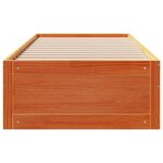 vidaXL Cadre de lit sans matelas avec tiroirs 90x200cm bois pin massif