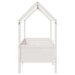 vidaXL Cadre de lit d'enfants forme de maison sans matelas pin