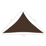 vidaXL Voile de parasol tissu oxford triangulaire 4x4x5 8 m marron