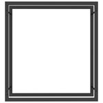 vidaXL Portant de bois de chauffage Noir mat 80x28x86 cm Acier