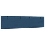vidaXL Coussin de tête de lit Hanko bleu 200 cm tissu