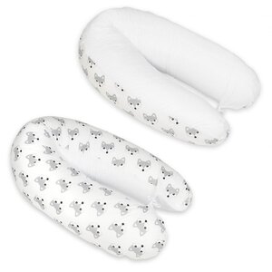 Coussin maternité pre/post natal usages multiples Renards blanc