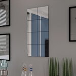 vidaXL Carreaux de miroir sans cadre 8 Pièces 20 5 cm
