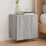 vidaXL Meubles TV muraux 2Pièces sonoma gris 40 5x30x40cm bois ingénierie