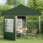 vidaXL Tente de fête pop-up 195 x 195 x 245 cm Vert Tissu Oxford
