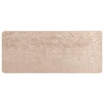 vidaXL Coureur de Tapis MARSA Beige 100 x 200 cm Polyester et PVC