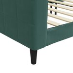 vidaXL Lit de repos sans matelas vert foncé 80x200 cm velours